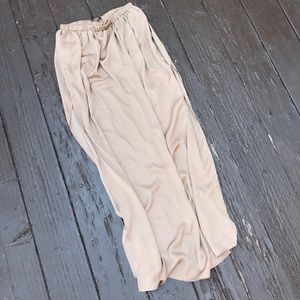 ZARA Flowy Slit Chiffon Maxi Skirt